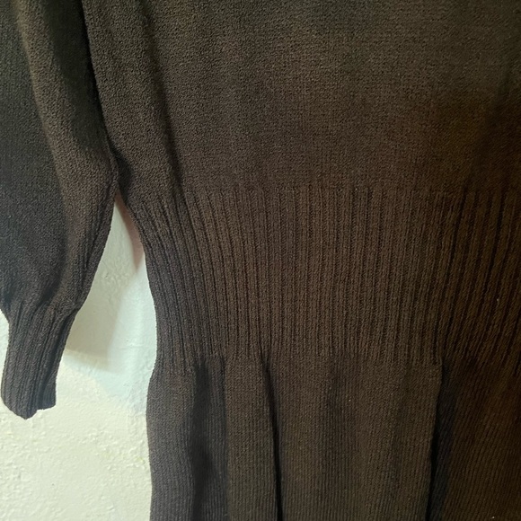 ST.JOHN SPORT DARK BROWK SWEATER DRESS - Picture 3 of 7